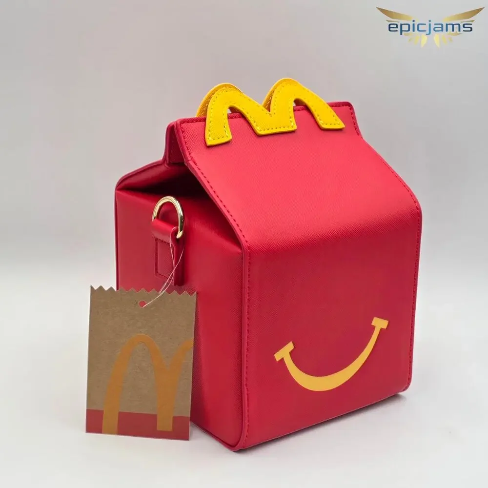 McDonald's Happy Meal Box Figural Crossbody Bag New